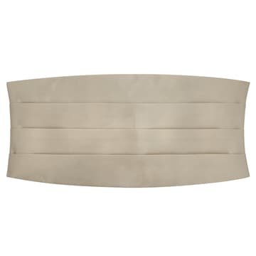 Glänzender Champagnerfarbener Basic Kummerbund